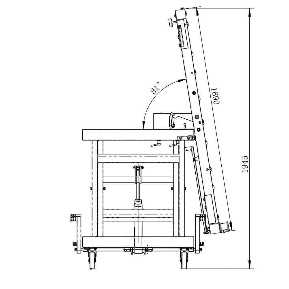 Schwenkvorrichtung für Holzprofi Maker HUB‑350MDF