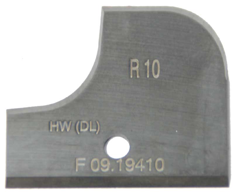 Messer HM für Abrund‑Hohlkehlenfräser FW39B  R 10